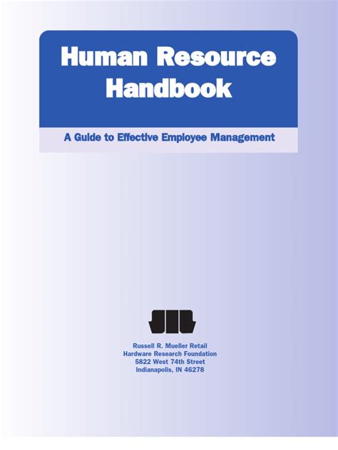 national employee management resources|Human Resources Handbook .